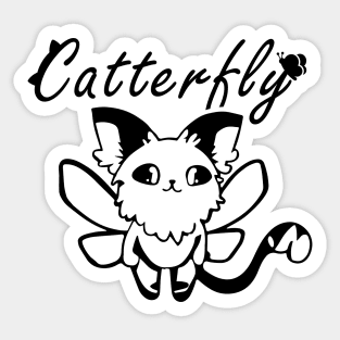 Cat X Butterfly AKA CATTERFLY | Cat and Butterfly Sticker